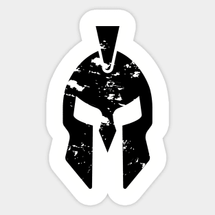 Spartan Warrior Helmet Icon Vector Sticker